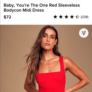 Baby, You're The One Red Sleeveless Bodycon Midi Dress - Lulu’s